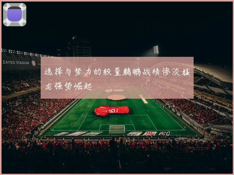 选择与努力的较量鹈鹕战绩惨淡猛龙强势崛起
